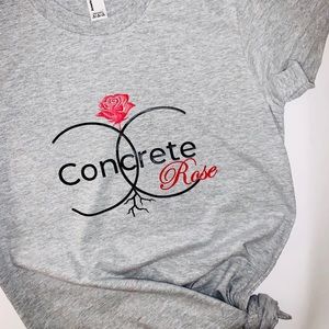 Concrete rose heather gray T-shirt